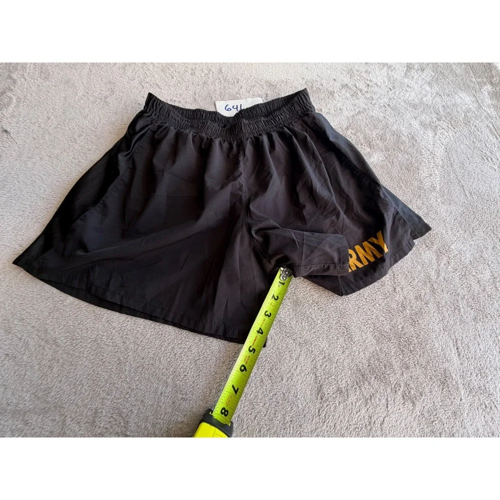 US Army PT Shorts Mens Medium Black Athletic Training Gym